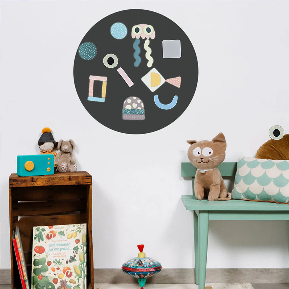 MAGNETISCHE MUURSTICKER | CIRKEL | 56x56CM