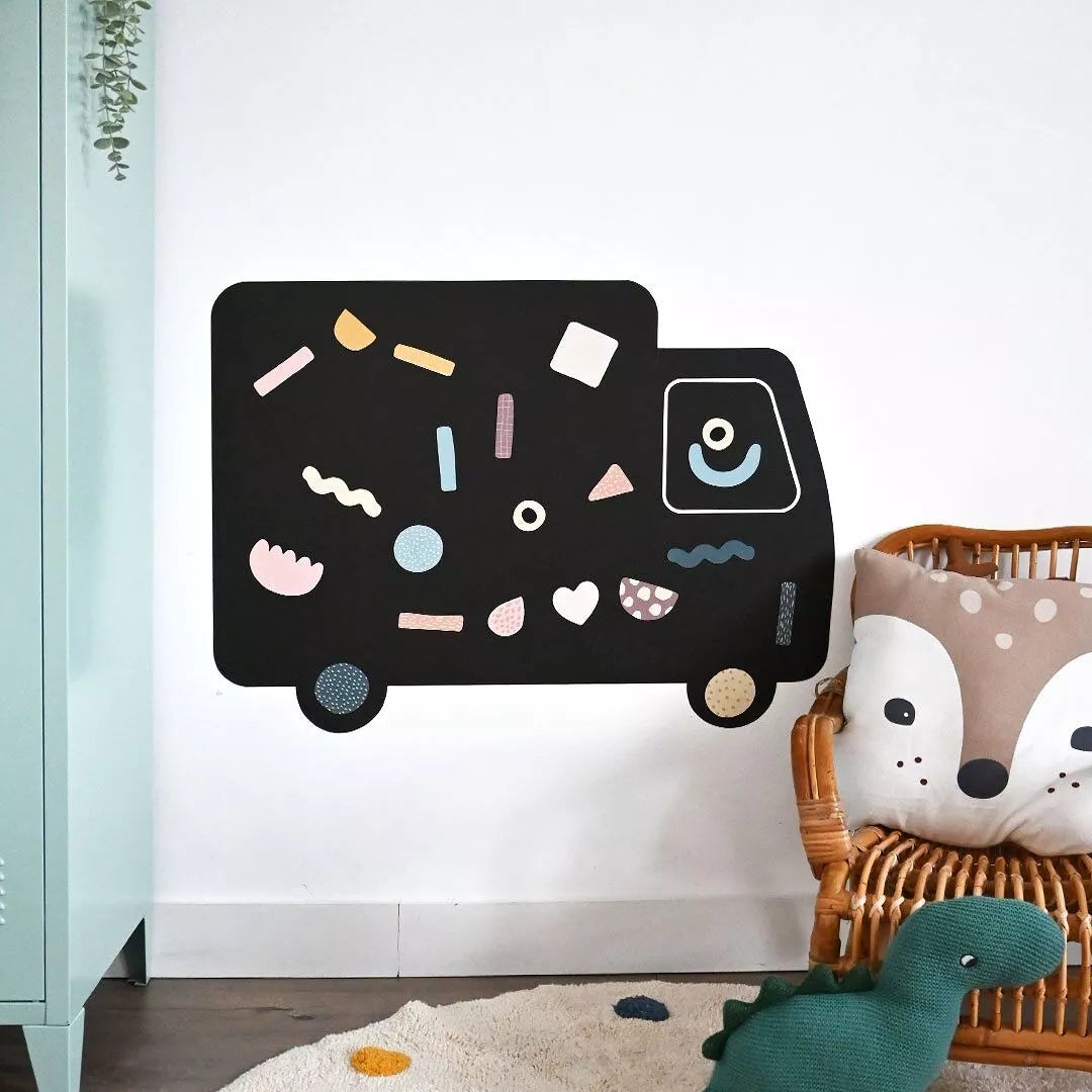 MAGNETISCHE MUURSTICKER | VRACHTWAGEN | 80x59CM