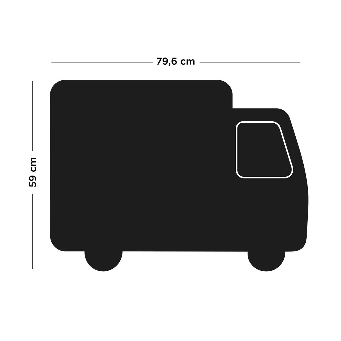 MAGNETISCHE MUURSTICKER | VRACHTWAGEN | 80x59CM