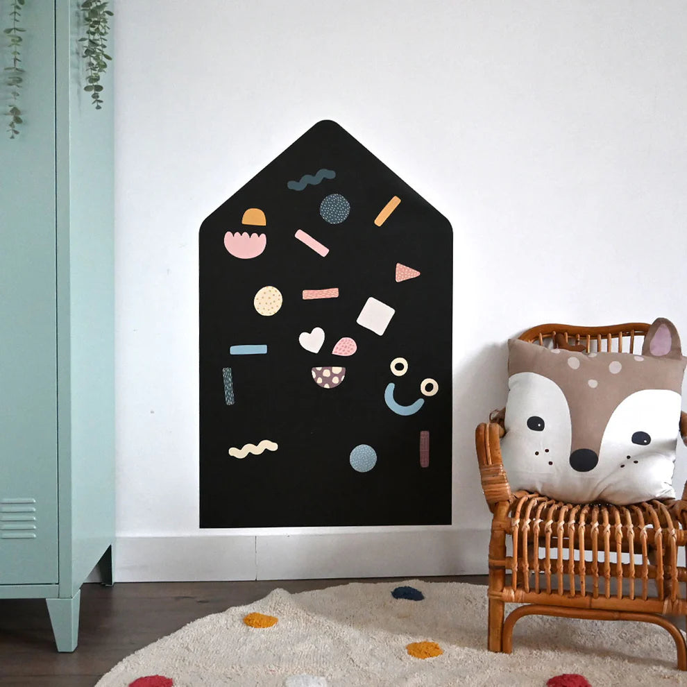 MAGNETISCHE MUURSTICKER | HUIS | 58x92CM