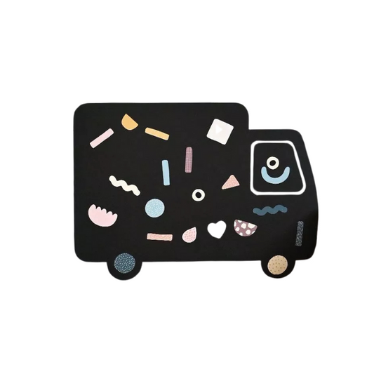 MAGNETISCHE MUURSTICKER | VRACHTWAGEN | 80x59CM