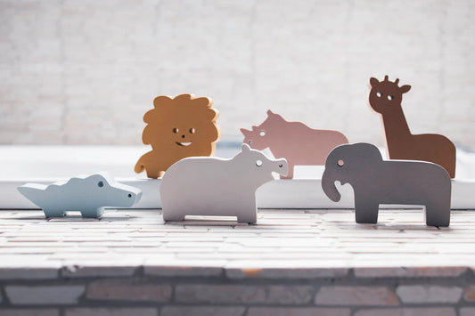 BADSPEELTJES | SAFARIDIEREN | SET VAN 6