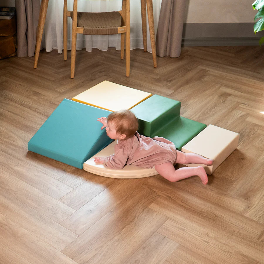 FOAMBLOKKEN | SET VAN 5 | PASTEL TURQUOISE