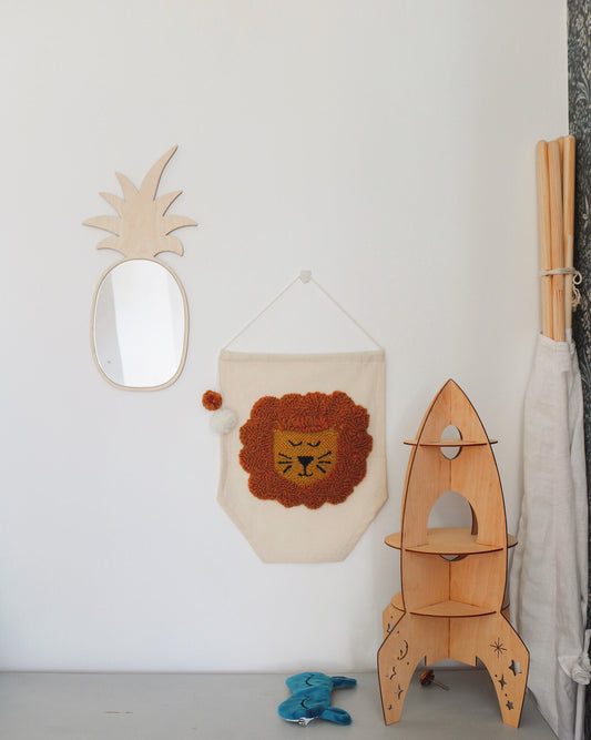 SPIEGEL | ANANAS | 23X48CM | GOUD