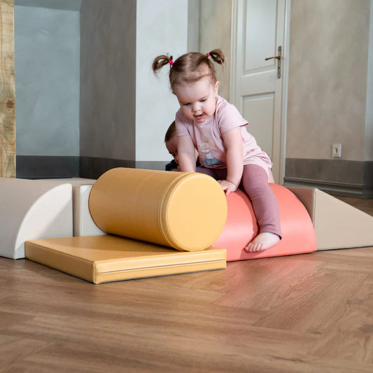 FOAMBLOKKEN | SET VAN 8 | PASTEL PINK