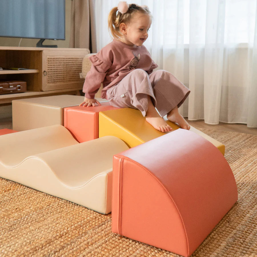 FOAMBLOKKEN | SET VAN 7 | PASTEL PINK