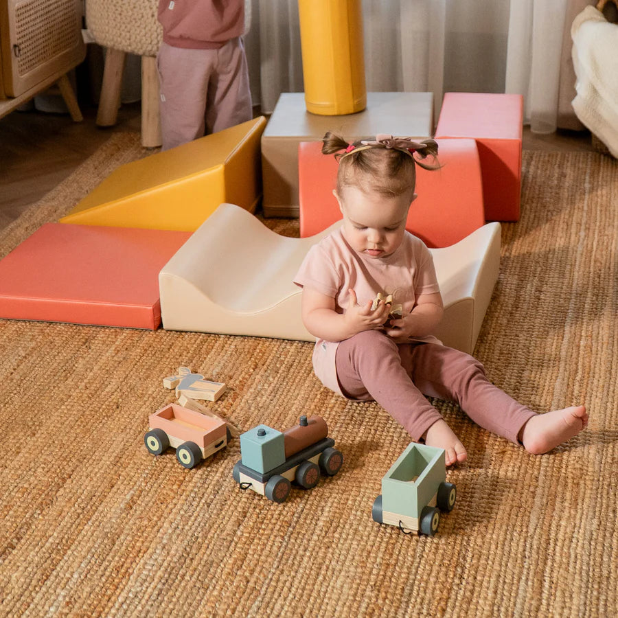 FOAMBLOKKEN | SET VAN 7 | PASTEL PINK