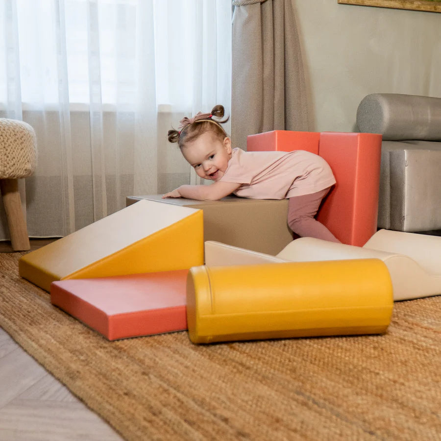 FOAMBLOKKEN | SET VAN 7 | PASTEL PINK