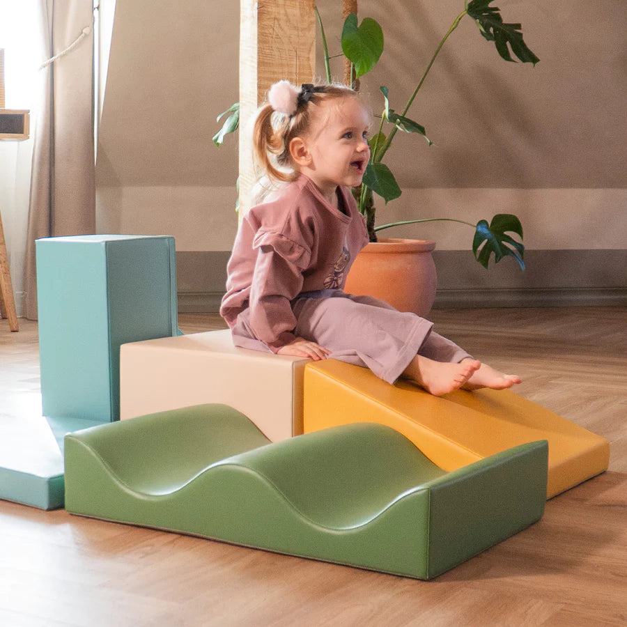 FOAMBLOKKEN | SET VAN 7 | PASTEL TURQUOISE