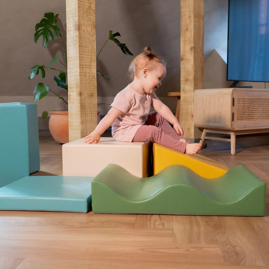 FOAMBLOKKEN | SET VAN 7 | PASTEL TURQUOISE