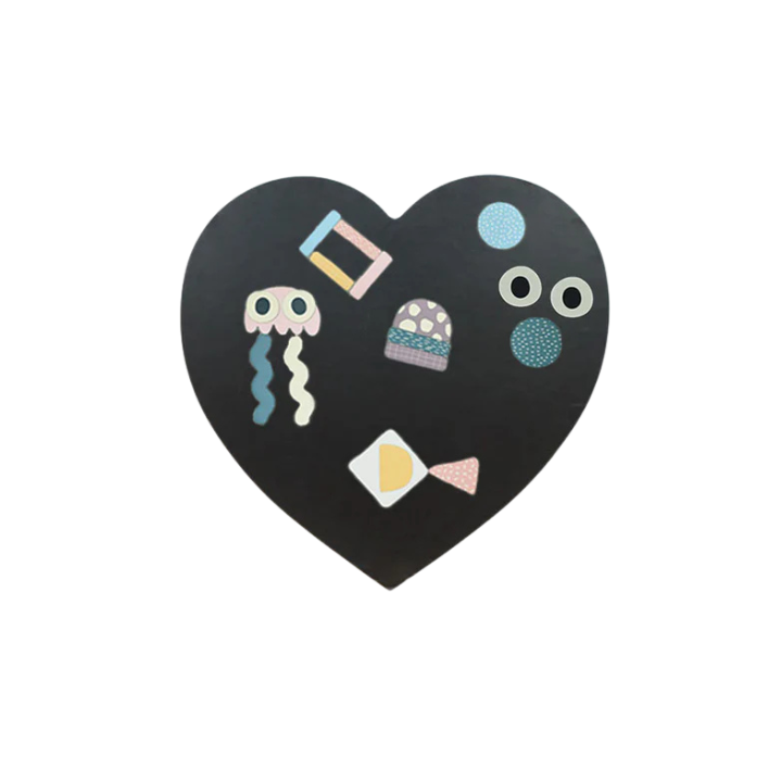 MAGNETISCHE MUURSTICKER | HART | 60x60CM