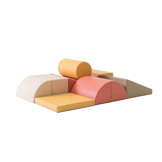 FOAMBLOKKEN | SET VAN 8 | PASTEL PINK