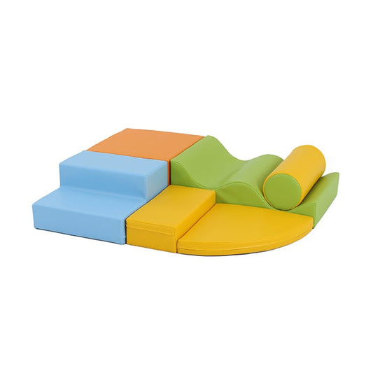 Soft Play 6 Foam Block Set - Light Multicolor Explorer