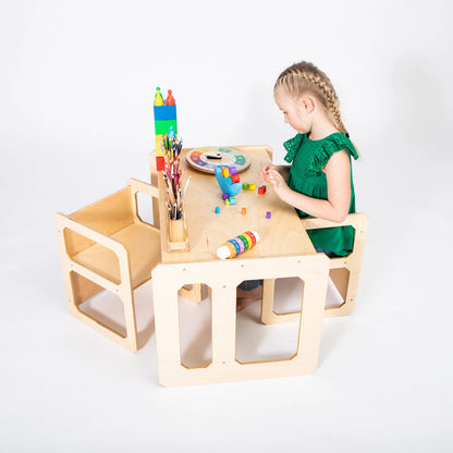 KINDERTAFEL MET 2 STOELEN | DIVERSE KLEUREN