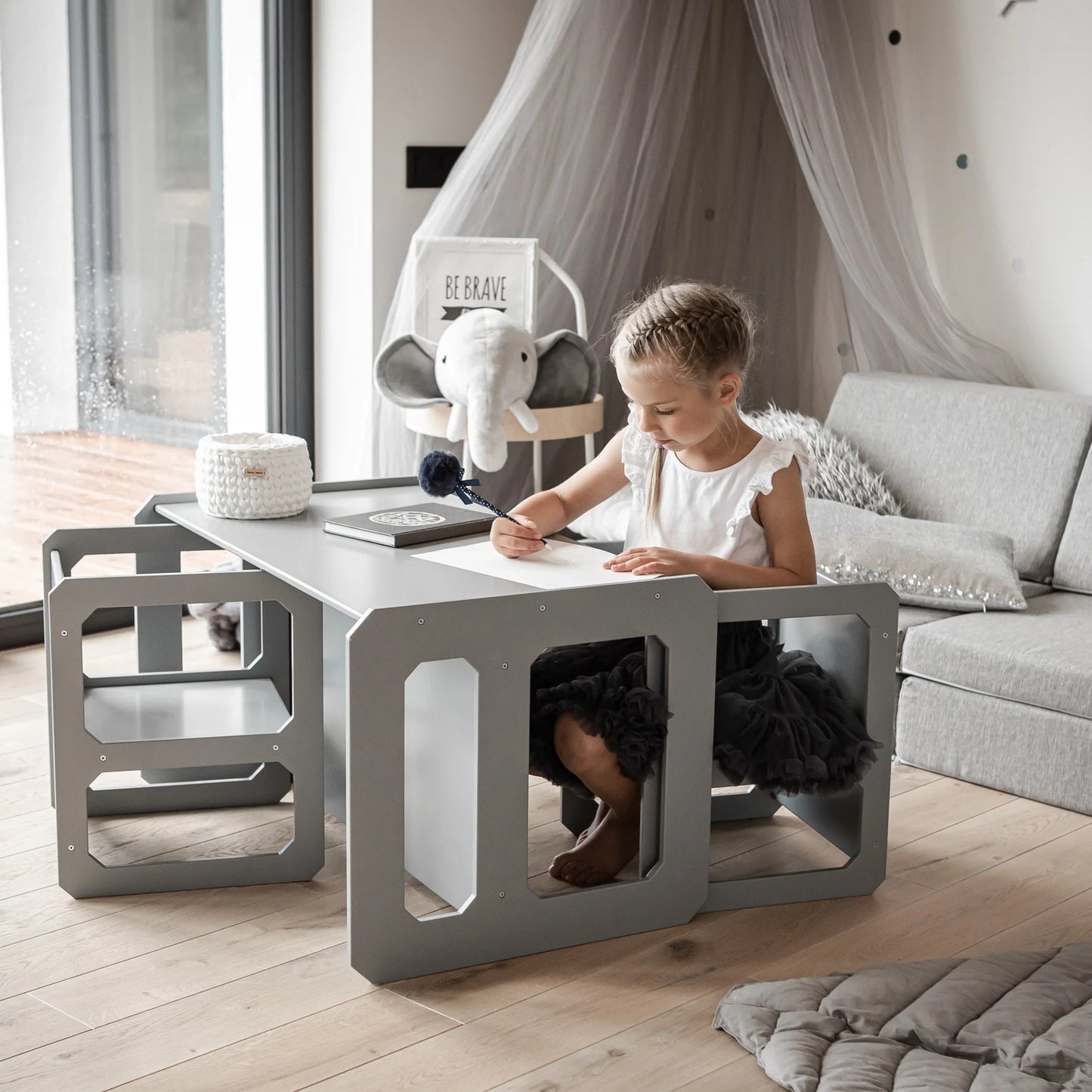 KINDERTAFEL MET 2 STOELEN | DIVERSE KLEUREN