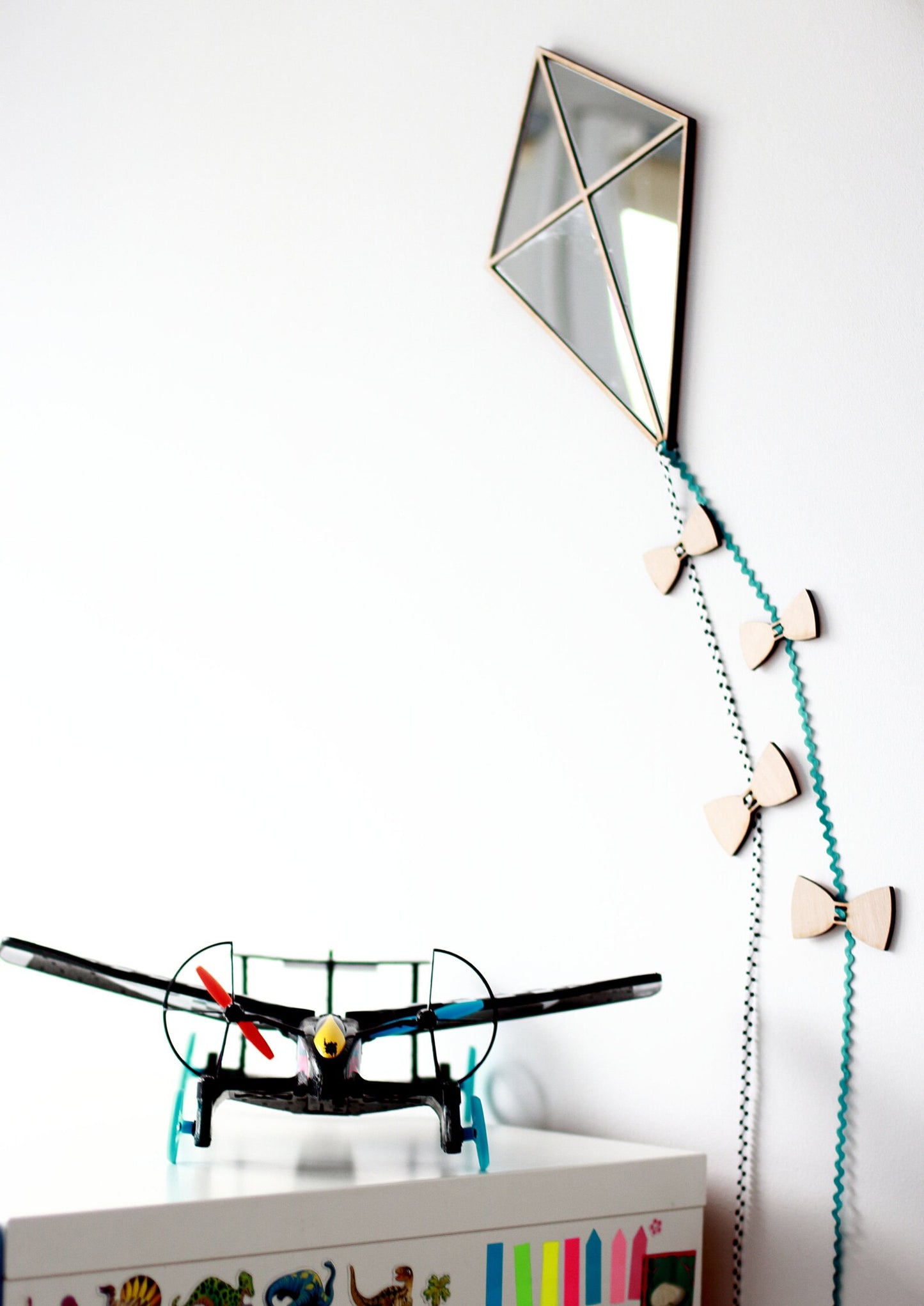 SPIEGEL | VLIEGER | 32X21CM | GOUD