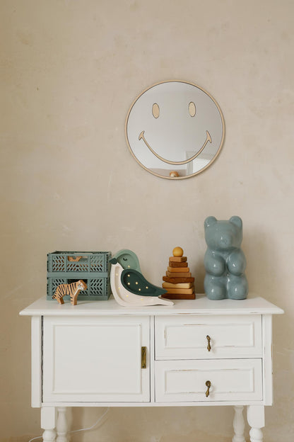 SPIEGEL | SMILEY | 40X40CM | GOUD