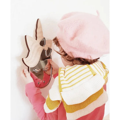 SPIEGEL | UNICORN | 30X19CM | GOUD